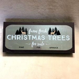 Farm Fresh Christmas Trees Galvanized Sign